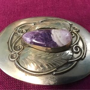 Amethyst Belt Buckle